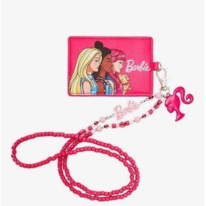 Barbie Pink Beaded Lanyard With Cardholder